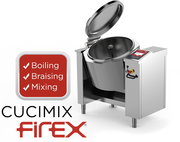 Cucimix Braising Pan with Mixer UCBTE